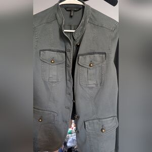 White House Black Market Gray Jacket